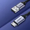 Kabel Ugreen US290 60148 USB-A / micro USB 2.4A 2m - szary Podgląd zdjęcia produktu 2
