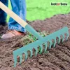 KOTARBAU® Laubrechen 32 cm Metall Rechen für Gras & Laub Produktbild-Vorschau 2