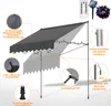 Aopunly Klemmmarkise mit LED 250x120cm Markise Produktbild-Vorschau 5