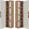 RODAN | Badschrank - Hoch Schrank Bad - SLIM - 136 cm - Produktbild-Vorschau 3