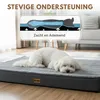 Pebble Orthopedisch Hondenkussen 90x70 cm Grijs - Wasbaar - Productafbeelding-voorbeeld 4