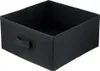 A black fabric storage box with a handle is shown from a slightly elevated angle against a white background. Náhľad obrázku produktu