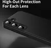 Close-up of the back of a black smartphone case, highlighting the camera lens protection. Náhled obrázku produktu