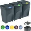 Kosz na śmieci Prosperplast SORTIBOX 3 x 35 l szary Podgląd zdjęcia produktu 12