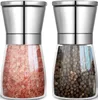 Salz und Pfeffermühle 2er Set - Edelstahl- und Glasmühlen Produktbild-Vorschau 1