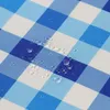 Fleckenresistente Tischtuchläufer Gedruckt Karo Blau 40x40 Produktbild-Vorschau 3