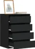vidaXL Komoda černá 60x41x76 cm materiál na bázi dřeva Náhled obrázku produktu 2