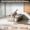 Theo&Cleo Edelstahl Katzenklo Katzentoilette offen leicht Produktbild-Vorschau 4