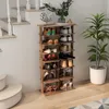 Stojan na topánky 8 úrovní, drevený stojan na topánky, Náhľad obrázku produktu 7