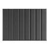A product shot of several dark gray upholstered wall panels arranged vertically against a white background. Podgląd zdjęcia produktu