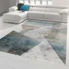Tapis moderne salon motif abstrait rayé multicolore gris Voir les images du produit 1