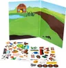 Magnetspiel Bauernhof für Kinder mit 40 Magneten, Spielfeld Produktbild-Vorschau 3
