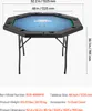 VEVOR klappbarer Pokertisch für 8 Spieler (1325 mm) Produktbild-Vorschau 7