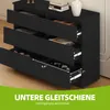 Schubladenschränke, 6 Schubladen mit Laufschienen, Kommode Produktbild-Vorschau 4