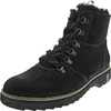 A single black leather boot is shown against a white background. Anteprima dell’immagine prodotto