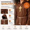 Mönch Kostüm Priester – Mönchskutte mit Kreuz & Kapuze – Produktbild-Vorschau 5