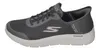 A side view of a gray Skechers GO WALK FLE sneaker. Náhled obrázku produktu