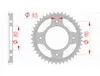 AFAM Kettenrad 10235-42 Hinten Stahl Produktbild-Vorschau 3