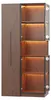 Vitrinenschrank 70×38×160 cm mit Ausziehregal – Produktbild-Vorschau 8