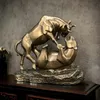 Lutte de marché - Sculpture en bronze Bulle vs Ours 18 × Voir les images du produit 13