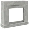A concrete-effect fireplace surround shown against a white background. Podgląd zdjęcia produktu