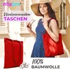 EllaTex Baumwolltasche 38x42 cm – Stoffbeutel aus 100% Produktbild-Vorschau 2