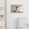 MuchoWow© Wanddeko 60x40 cm - Badezimmer Bilder Esel, Produktbild-Vorschau 6
