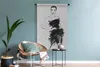 MuchoWow® Wandteppich Wandbehang Eine schwarz-weiße Produktbild-Vorschau 5