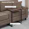 HOMCOM, sada 3 odkládacích stolků, prostorově úsporné Náhled obrázku produktu 7