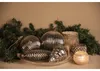 Clayre & Eef Boule de Noël Ø 15 cm Noir Argenté Verre Voir les images du produit 3