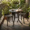 Sada balkónového nábytku Relaxdays, 3-dielna, balkónový Náhľad obrázku produktu 2