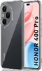 A clear phone case is shown next to a phone with a colorful background. Podgląd zdjęcia produktu