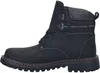 A side view of a black leather boot. Produktbild-Vorschau