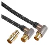 Antennen-Kabel 1,5m 110dB Filter vergoldet Braun Produktbild-Vorschau 1
