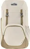 A front view of a beige and tan backpack. Anteprima dell’immagine prodotto