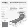 TecTake 403414, Šedá, Polyester, Ocel, 110 kg, 6,2 kg Náhled obrázku produktu 13