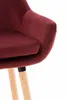 Barhocker HLO-CP19 Samt  rot Produktbild-Vorschau 6