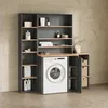 Waschmaschinenschrank Livinity Paolina Anthrazit/Goldkraft Produktbild-Vorschau 4