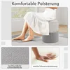 2er-Set Ottomane aus Leinen, 2 gepolsterte Satzhocker mit Produktbild-Vorschau 5