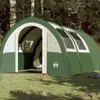 vidaXL Tenda a tunnel 4 persone Verde Impermeabile Anteprima dell’immagine prodotto 2