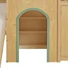 Merax Hochbett Etagenbett 90x200cm mit Rutsche, Hausbett Produktbild-Vorschau 16