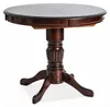 Table extensibles ronde en bois MDF - Marron - 6 couverts - Voir les images du produit 3