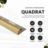 Quadrat Fliesenprofil Edelstahl V2A L250cm H10 gold Produktbild-Vorschau 2