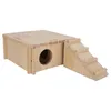 Maisonnette en bois pour hamster – cachette naturelle avec Voir les images du produit 1