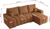 MKS MEBLE Sofa mit Schlaffunktion - Ecksofa mit Produktbild-Vorschau 12
