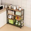 Regał szafka kuchenna brąz retro wyspa półka Podgląd zdjęcia produktu 3