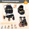 COSTWAY Passeggino per cani 3 in 1, passeggino pieghevole Anteprima dell’immagine prodotto 2