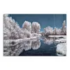 DEQORI Glasbild Echtglas 90x60 cm 'Stille Wasser' Wandbild Produktbild-Vorschau 2