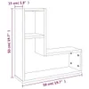 Wandregale 2 Stk. Räuchereiche 50x15x50 cm Holzwerkstoff Produktbild-Vorschau 8