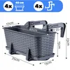 KADAX 4x Skrzynka Balkonowa 40cm Uchwyty Grafitowa Podgląd zdjęcia produktu 3
